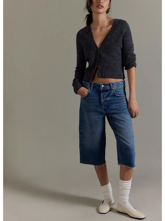 Free People Sweaters - 🆕 FREE PEOPLE School Girl SoftSpun Cardi / Charcoal Heather